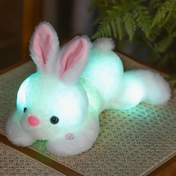 Other - White Bunny Light Up Soft Plush Toy Nightlight
